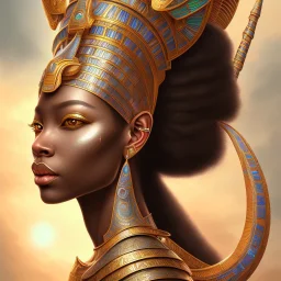 sango fantasy, fantasy magic, intricate, sharp focus, illustration, highly detailed, digital painting, concept art, matte, masterpiece head sexy view black African beauty black afro hair earth lady silver tiger head Egyptian princess pyramid sphinx background