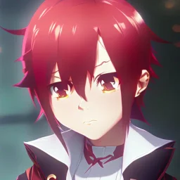 cute redhair ritsuka fujimaru gudako with a soft face, anime manga high quality Fate Grand Order