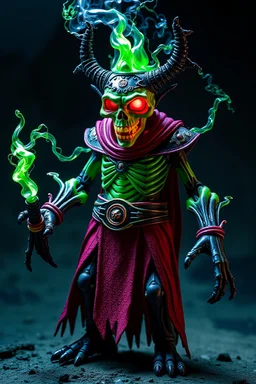 Action figure of Spam Tezcatlicpoca as an electric necromancer