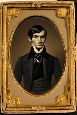 Extremely rich french young man portrait 1840s