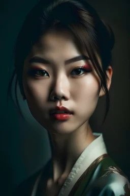 创造7个不同风格的美女，写真风格的，亚洲人
