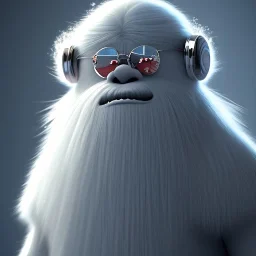 Yeti, snow, ice, beautiful, masterpiece, expert, 8K, hyperrealism, sharp focus, cinematic lighting