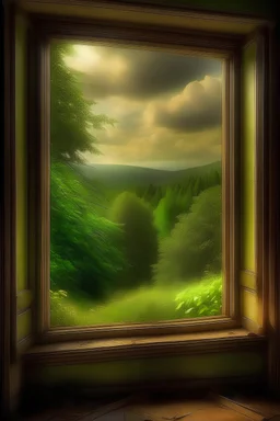 Çaresizlik içermeyen umut dolu yarınlara pencereden bakışı simgeleyen dünyanın en güzel yerinde olduğunu hissedeceğin cennet betimlemesi kadar huzur dolu doğa manzarası