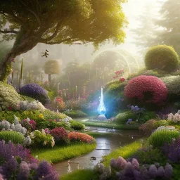 pixar style, volumetric summer garden environment and background, realistic painting of parfum bottle, looking excited, volumetric lighting, dramatic lighting, detailed digital painting, extreme dense and fine fur, anime, ornate, colour-washed colors, elegant, small minutiae, tiny features, particulars, centered, smooth, sharp focus, renderman gofur render, 8k, uhd, detailed eyes, realistic shaded volumetric lighting, sunlight caustics, backlight, centered camera view