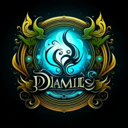 Fantasy style logo. In the logo we can see the name: Dream Chronicles