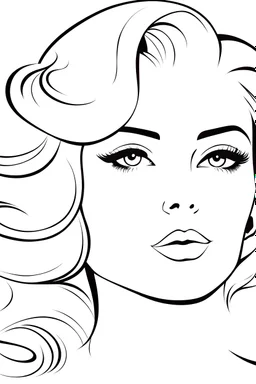 Coloring page of a elegant french fashion model woman, dynamic poses, full body portrait, thick and clean lines, clean details, ar 2:3, no-color, coloring page style, no-turban, coloring page style, non background, non color, non shading, no-grayscale, coloring page for adults
