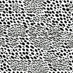 leopard pattern, black on white, vector.