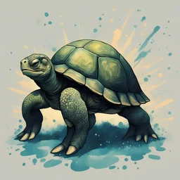 The Fifth Turtle, in effervescent art style