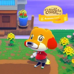 Painting of Isabelle animal crossing