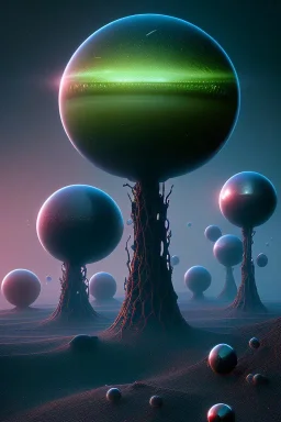 alien STRANGE WORLDS, 8k, finely detailed, photo realistic.