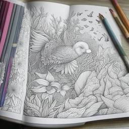 A page from a coloring book