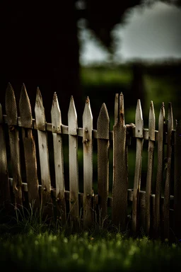 An old picket fence