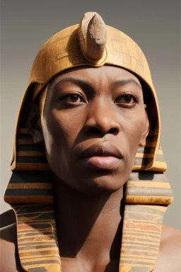 african portrait, ancient egypt, zulu, scaffolding, high detail