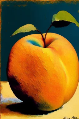 Juicy peach by Van Gogh