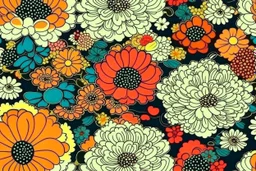 JAPANESE POPART FLOWERS theme PATTERN