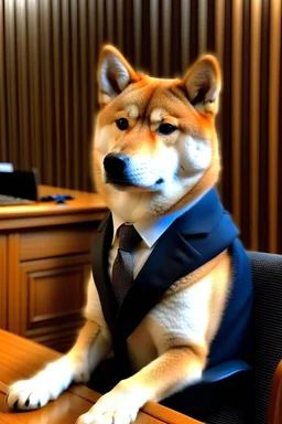 A Shiba Inu dog who is a powerful lawyer. He’s amazing