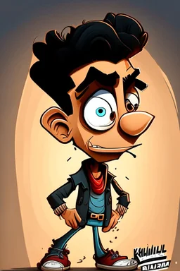 Bilal El Khannouss cartoon 2d