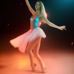 one hit, disco ,fog ,close up of body of happy dancer on the dancefloor, spotlights, mirror ball, light rays from ball