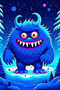 Night winter monster suitable for children