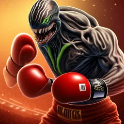 Venom in a boxing ring