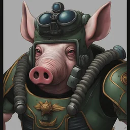 space pig marine portrait skinny