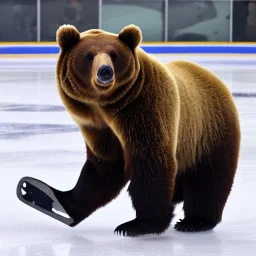 bear ice skating