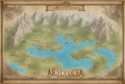 a map of a fantasy world named Arstosis, world map