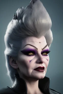 Mae West as evil queen in black leather, leather, busty, cleavage, angry, stern look. character design by cory loftis, fenghua zhong, ryohei hase, ismail inceoglu and ruan jia. unreal engine 5, artistic lighting, highly detailed, photorealistic, fantasy