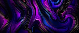 Fluid poster cover with modern ultraviolet color. Dark purple abstract geometrical template with blend shapes.