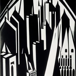 Gothic city by fritz Lang,otto hung,futurismo