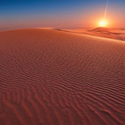 désert du Sahara, coucher de soleil, dune de sable, montagne, rochers