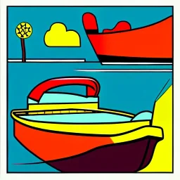 boat pop art