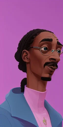 snoop dogg looking at the sky. On a pink street. Black Oversize sweatsuit.