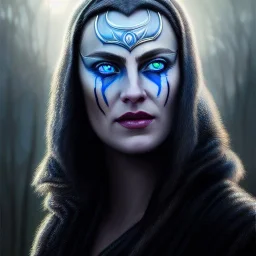 ultra detailed fullbody portrait of Hela Odinsdottir, extremely detailed digital painting, intrincate, extremely detailed face,crystal clear Big Glowing eyes, mystical colors , perfectly centered image, perfect composition, rim light, beautiful lighting, 8k, stunning scene, raytracing, in the style of robert e howard and pablo oliveira and Ken Kelley