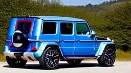 Bugatti Veyron Mixed With Mercedes G-Class, 4K, Ultra Detailed, Rear View,Rear View,