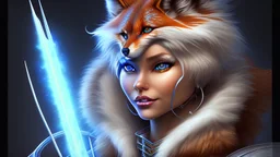 foxkitrider from elfquest, perfect composition, hyperrealistic, super detailed, 8k, high quality, trending on artstation, studio photo, highly detailed, wide borders