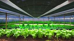 vegetable garden inside deep space station