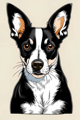 graphic design of american rat terrier
