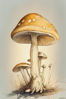 Mushroom colored sketch