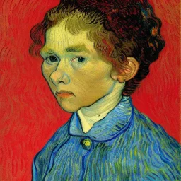 Curly girl by van gogh