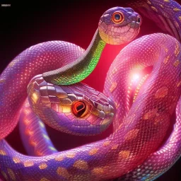 Ring snake as diamond with red diamond eyes, sculpture, hyperphotorealistic,8k,HDR,macro lens, sharp focus, hyper detail, sparkle, unreal engine 5, neon lighting, masterpiece, hypermaximalist, intcrate detailed, elegant, hyper detailed, bokeh, studio lighting, jewelry art, dark, simple design, masculine