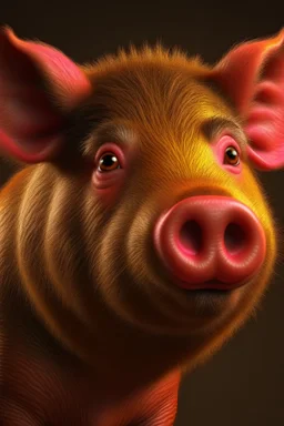 Pigbear, photorealistic