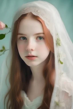 gadis cantik berkerudung di musim semi