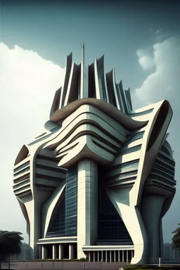 Futuristic Architecture of the building of Reserve bank of India