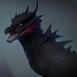 A black dragon