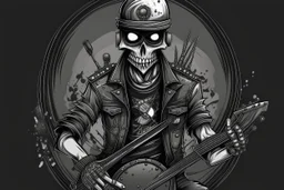 Crée un personnage ressemblant à un fan de musique metal