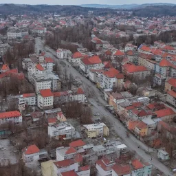 how looking Valjevo city after nuclear war