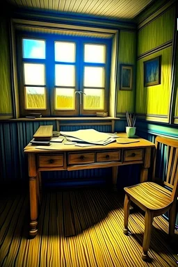 Study office by van Gogh