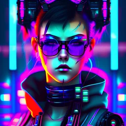 Girl cyberpunk is a thing of beauty