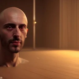 Gaspar noe, 3d render, hand camera, full body, hyper realistic, 8k quality, unreal engine 5